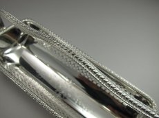 画像5: 手彫りと透かし細工 シルバープレート ビスケットトレイ (5)