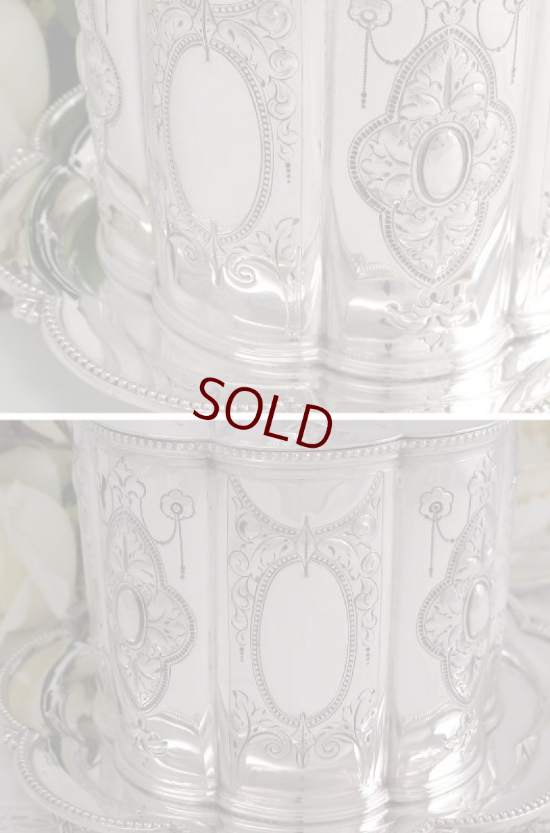 画像2: 打ち出し彫刻が美しい　ヴィクトリアン　ビスケットジャー (2)