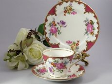 画像1: エインズレイ　ピンク　ウィルトン　トリオセット (1)