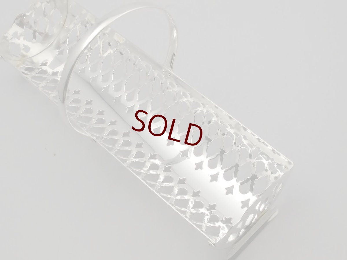 画像3: 透かし細工 シルバープレート ビスケットトレイ (3)