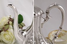 画像3: ヴィクトリアンロココ　シルバープレート コーヒーポット & クリーマー (3)