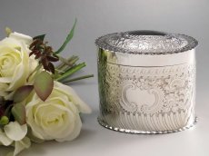 画像1: 美麗　ヴィクトリアン　シルバープレート　ティーキャディー (1)