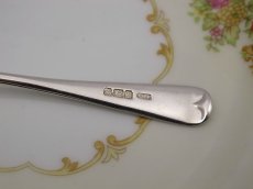 画像4: 純銀　1907年　お花のブライトカット　ティースプーンセット　6本 (4)