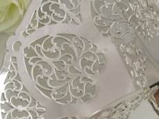 画像5: エドウォーディアン　シルバープレート透かし彫　サンドイッチトレイ (5)