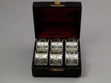 画像5: ヴィクトリアン ロココスタイル ナプキンリングセット 美品 (5)