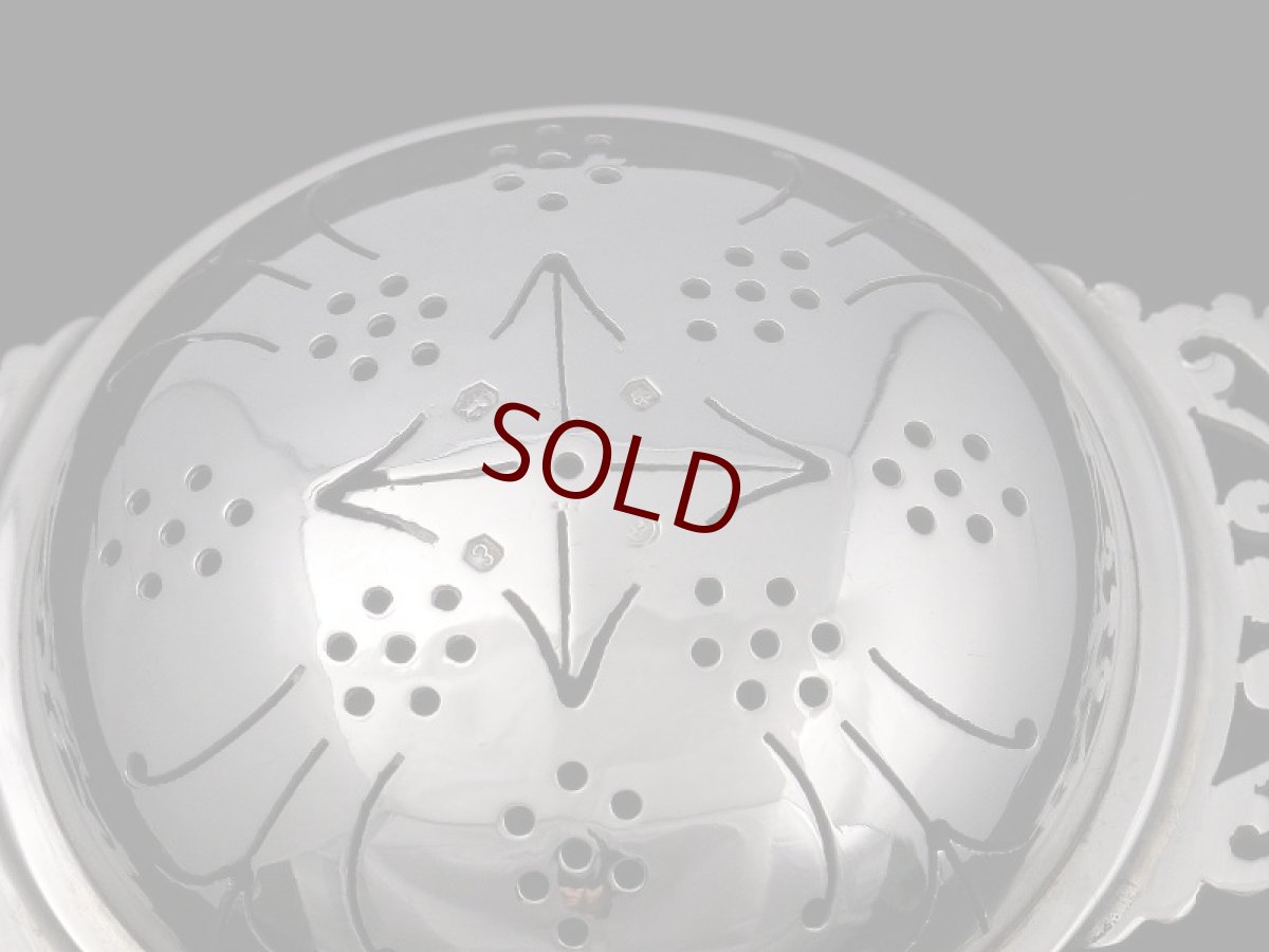 画像3: 純銀　透かし彫り　シルバー ティーストレイナー (3)