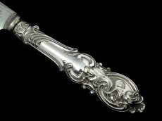 画像2: 英国 アンティーク シルバープレート　ロココハンドル　ケーキナイフ (2)