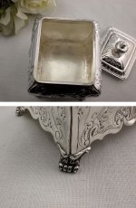 画像4: ヴィクトリアン お花のガーランド ティーキャディー (4)