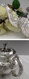 画像3: ヴィクトリアンロココスタイル 小鳥の摘みとお花のティーセット (3)
