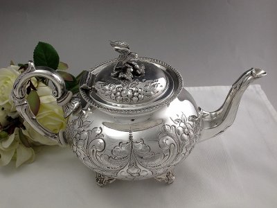 画像3: ヴィクトリアンロココスタイル 小鳥の摘みとお花のティーセット