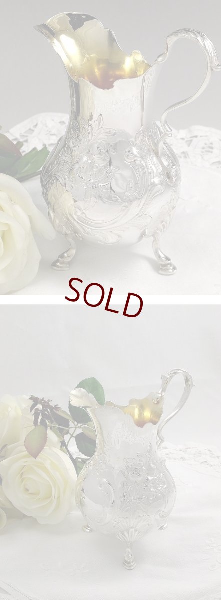 画像4: ヴィクトリアン　1856年　純銀（スターリングシルバー925）　クリームジャグ (4)