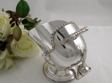 画像1: シルバープレート コールバケツ型のシュガーボウル (1)