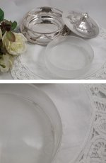 画像3: ヴィクトリアン リボンガーランド、薔薇とお花の彫刻のディッシュ (3)