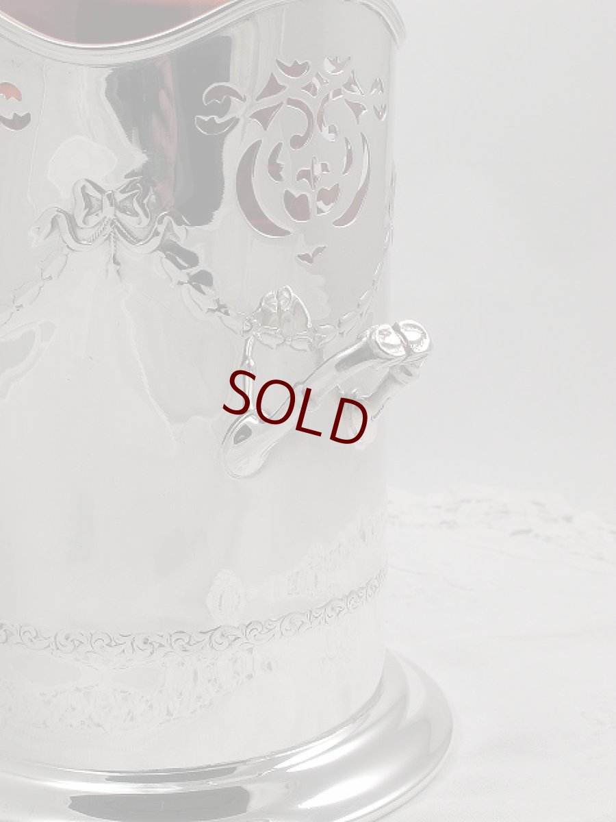 画像4: Mappin & Webb リボンガーランドと透かしの ワインコースター (4)