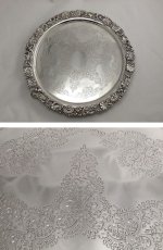 画像2: 英国アンティーク  ヴィクトリアン サルヴァ（ トレー） (2)