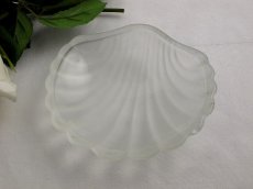 画像4: ヴィンテージ シルバープレート/グラス シェル型バターディッシュ (4)