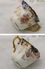 画像3: 1896年 エンズレイ アールヌーボー 手描き金彩　トリオ (3)