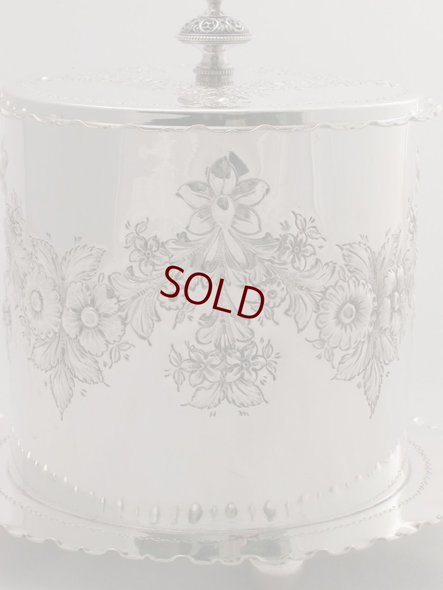 画像2: ヴィクトリアン お花のガーランド ビスケットジャー (2)