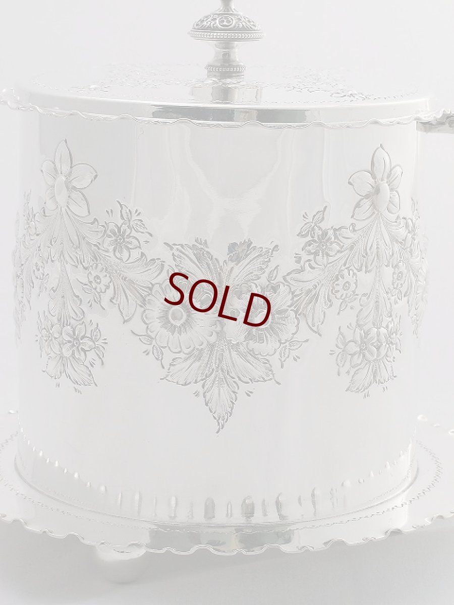 画像3: ヴィクトリアン お花のガーランド ビスケットジャー (3)