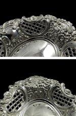 画像2: 純銀製（925） 1963年 ゴージャスなロココ風ボンボンディッシュ (2)