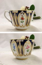 画像2: ヴィクトリア時代前期－中期　手描き　草花　金彩　カップ＆ソーサー (2)