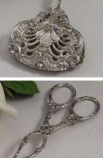 画像2: 純銀(800)　薔薇の透かし細工　ペイストリートング (2)