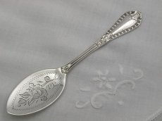 画像3: ヴィクトリアン/エドウォーディアン 薔薇の彫刻 ジャムスプーン (3)