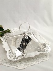 画像1: ヴィンテージ シルバープレート透かし彫　サンドイッチトレイ (1)