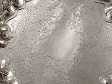 画像2: オールドシェフィールド 葡萄装飾　脚付き サルヴァ  (2)