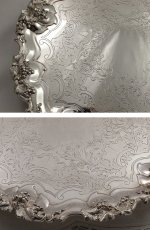 画像4: オールドシェフィールド 葡萄装飾　脚付き サルヴァ  (4)