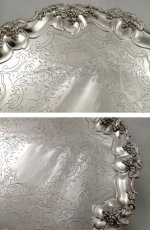 画像3: オールドシェフィールド 葡萄装飾　脚付き サルヴァ  (3)