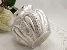 画像4: ヴィクトリアン　シルバープレート　手彫り  ミニフラワーポット (4)