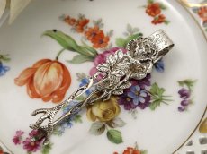 画像1: 純銀(835)　薔薇のシュガートング (1)