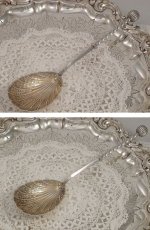 画像2: ヴィクトリアン/エドウォーディアン　美装飾　金鍍金　サービングスプーンセット (2)