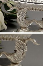 画像4: 1900年ごろ　シルバープレート　フランス製　スワンのディッシュ (4)