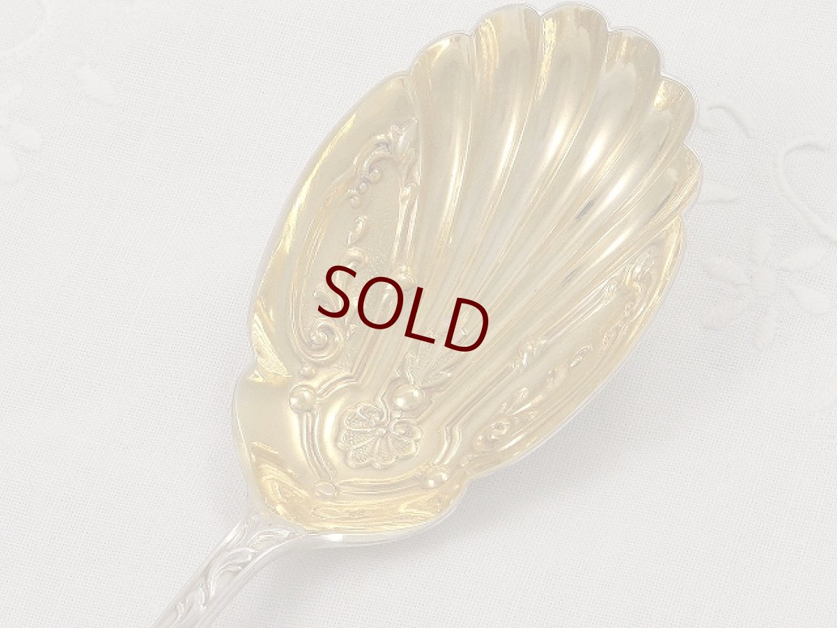 画像3: ヴィクトリアン ロココ マッピン＆ウェッブ　金鍍金　サービングスプーンセット (3)