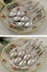 画像2: エドウォーディアン マッピン＆ウェッブ 希少 ティースプーン、ケーキフォーク、シュガートングセット (2)