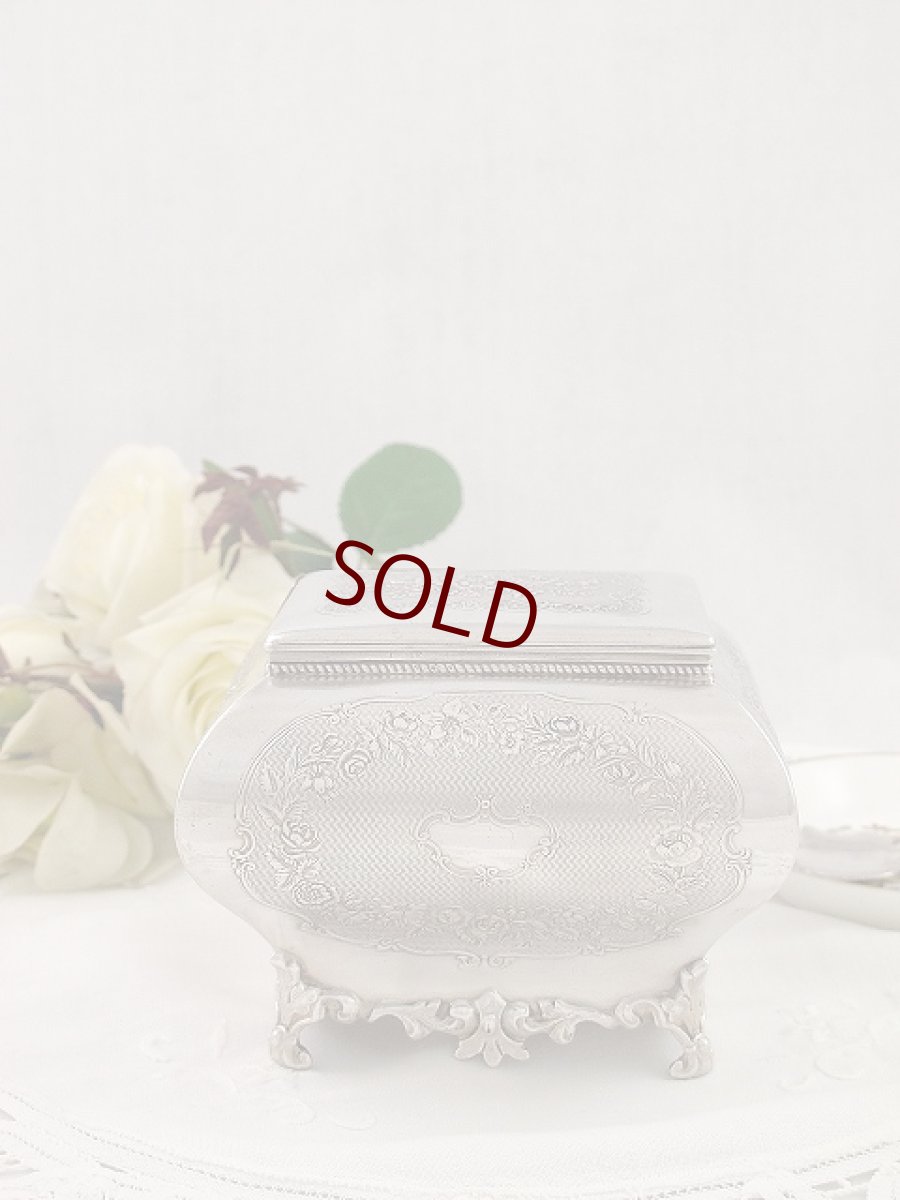 画像1: エドウォーディアン 薔薇のティーキャディー (1)