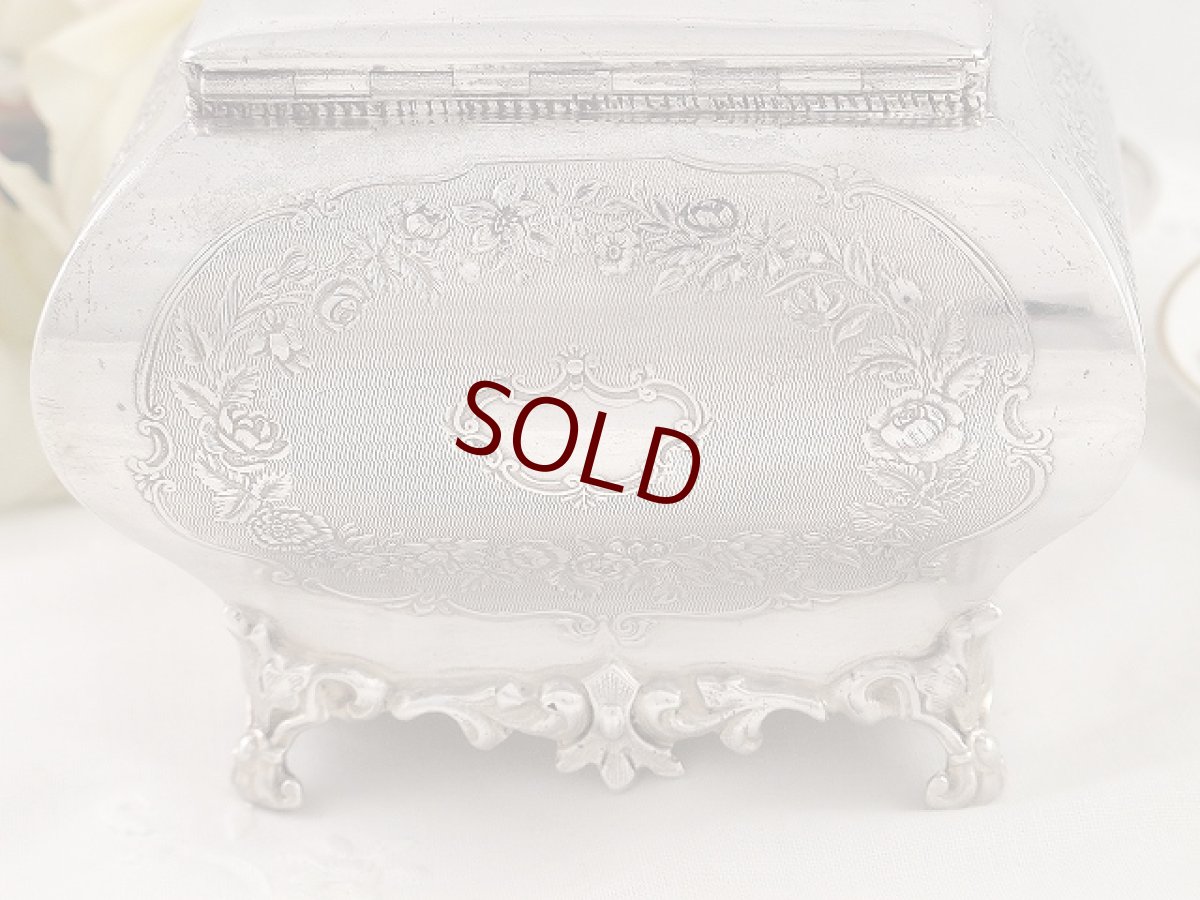 画像5: エドウォーディアン 薔薇のティーキャディー (5)