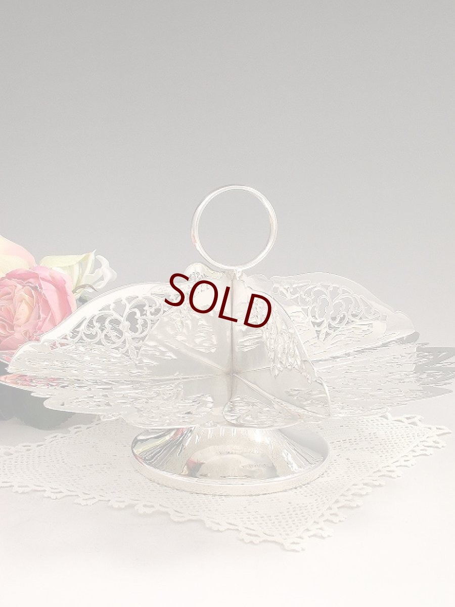 画像1: ヴィンテージ 美装飾 透かし細工 サンドイッチトレイ (1)