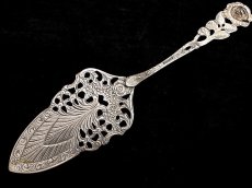 画像2: 純銀（800）ヒルデスハイム風 薔薇のケーキサーバー (2)