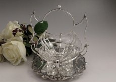 画像5: 20－30年代　透かし細工  ハンドクラフテッド グラス ジャムディッシュ (5)