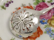 画像4: シルバープレート　透かし細工　シュガーシフタースプーン (4)