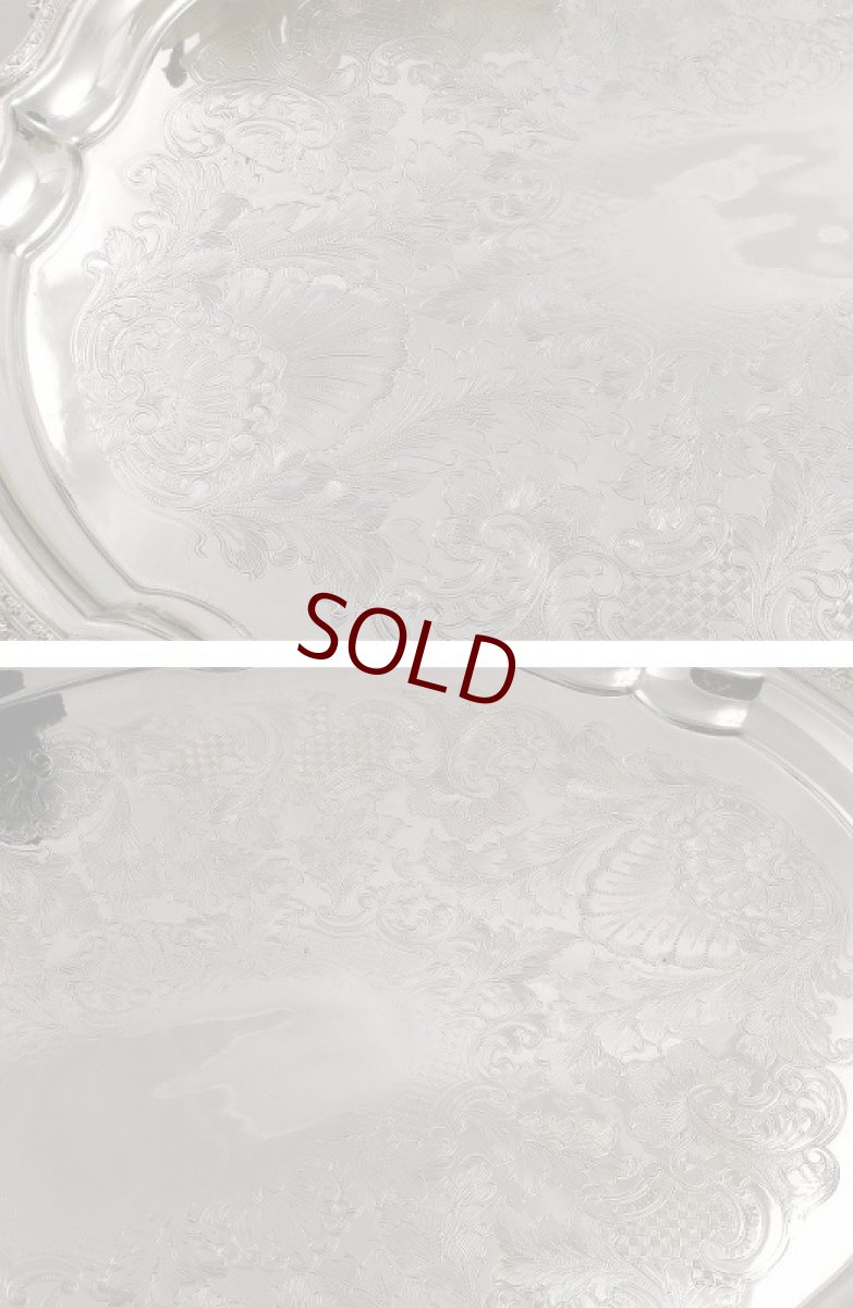 画像2: ヴィンテージ 貝の装飾のトレイ (2)