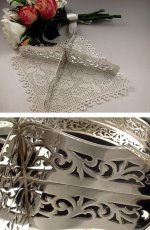 画像5: エドウォーディアン 透かし細工 仕切り付タッツア (5)