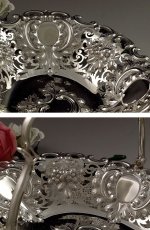 画像3: ヴィクトリアン ロココ調 透かし細工　ケーキバスケット (3)