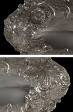 画像4: ヴィクトリアン お花とスクロール美彫刻 ブレッドバスケット (4)