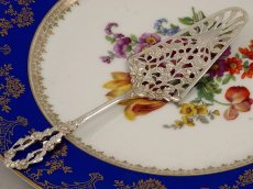 画像2: 純銀（800）ドイツ薔薇の透かし細工ケーキサーバー (2)