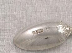 画像5: 純銀製（925）1900年アールヌーボーティースプーン6本セット (5)