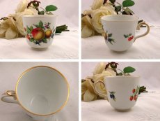 画像2: 1880年代　古マイセン　フルーツ紋　コーヒーカップ＆ソーサー (2)